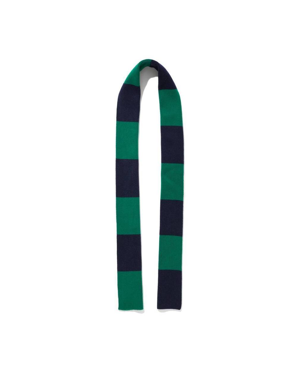 NEW KULE women's grady mid-weight wool scarf in navy/fern